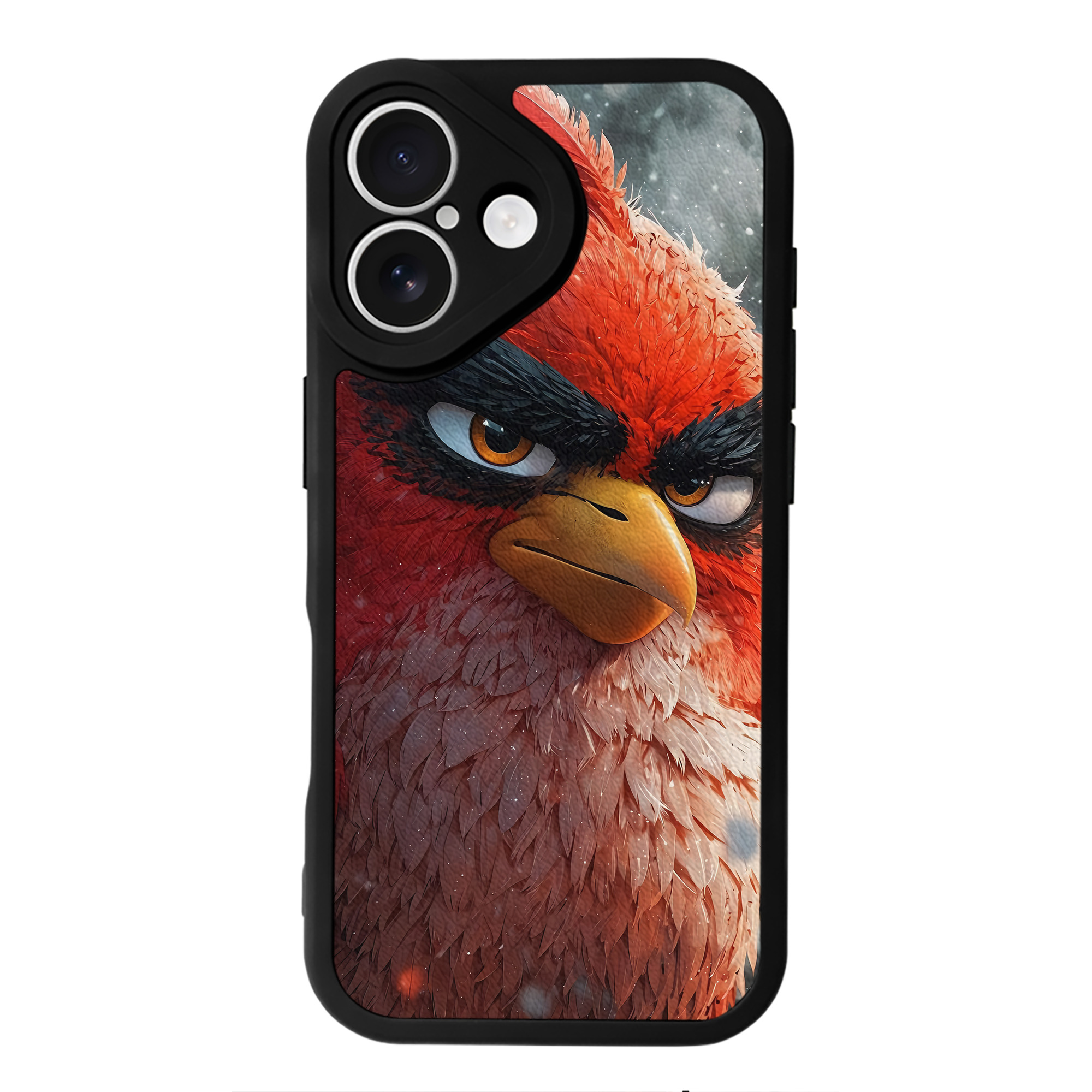 （画像用） Angry Birds アングリーバード 【iPhone 16シリーズ対応】シリコンスマホケース（レザー調） 材質：シリコン